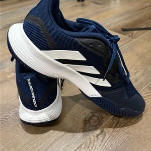 Adidas Men's Blue and White Athletic Shoes